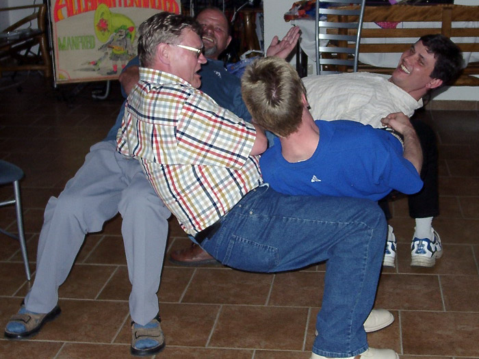 Mit vollem K�rpereinsatz